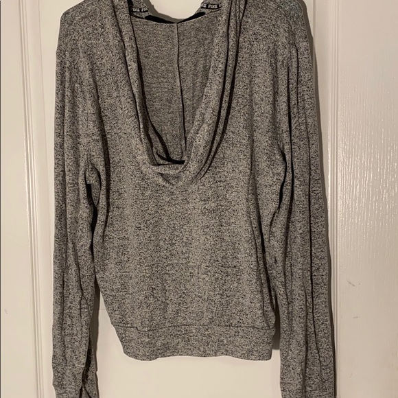 Pink Silver/White Hooded Sweater - Picture 3 of 3